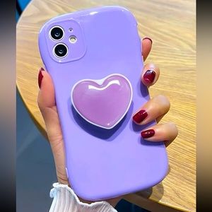 iPhone 12/12 Pro Case with Heart Stand-Out Phone Grip